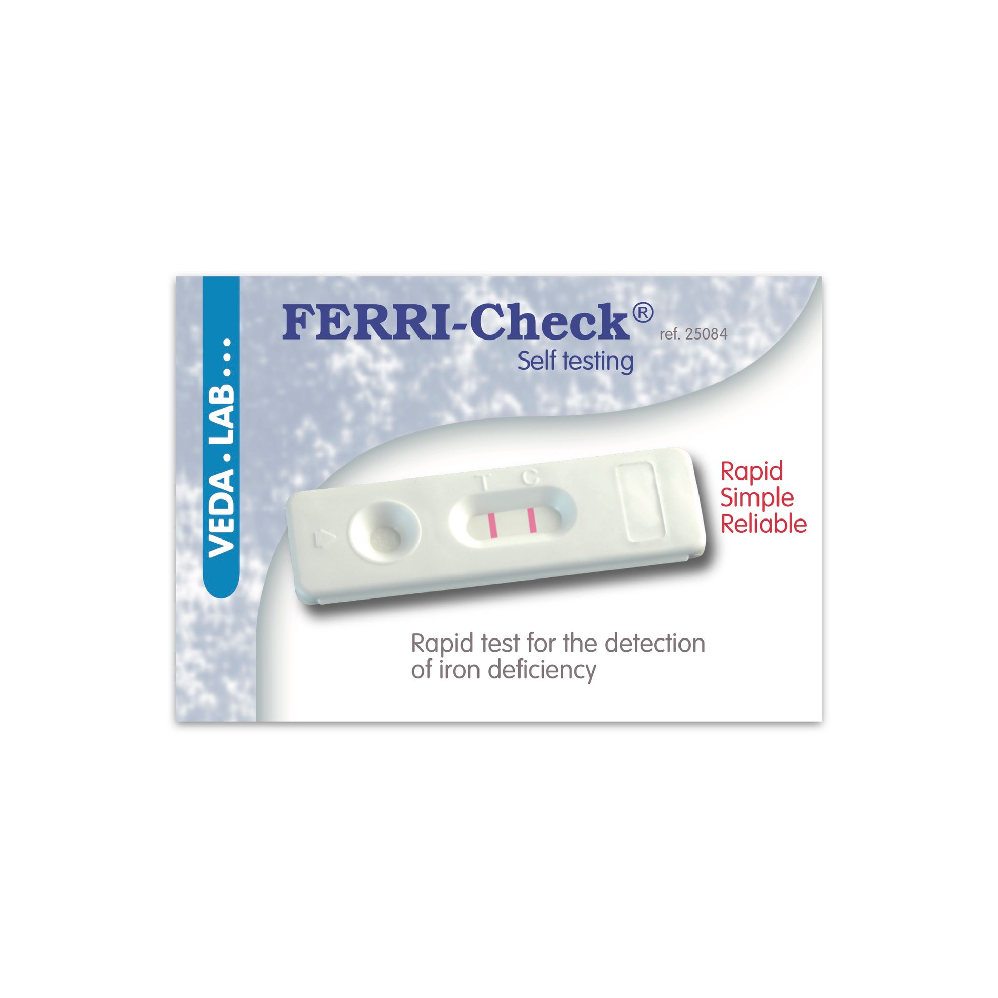 Iron deficiency Test packaging front of box