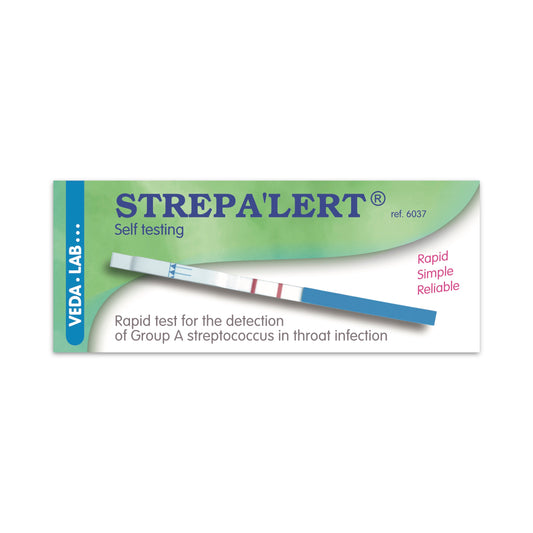 Strepa'lert VEDALAB test box on white background