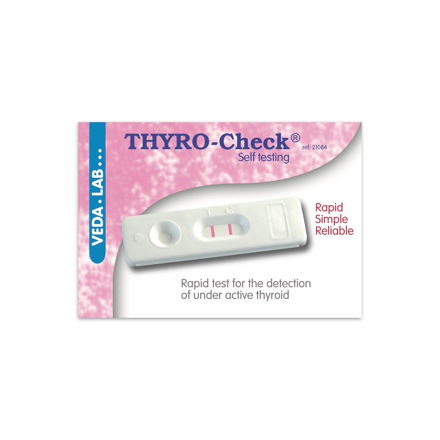 Thyrid test kit on a white background